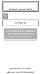 Mobile Screenshot of dermalessentials.com