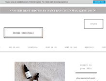 Tablet Screenshot of dermalessentials.com